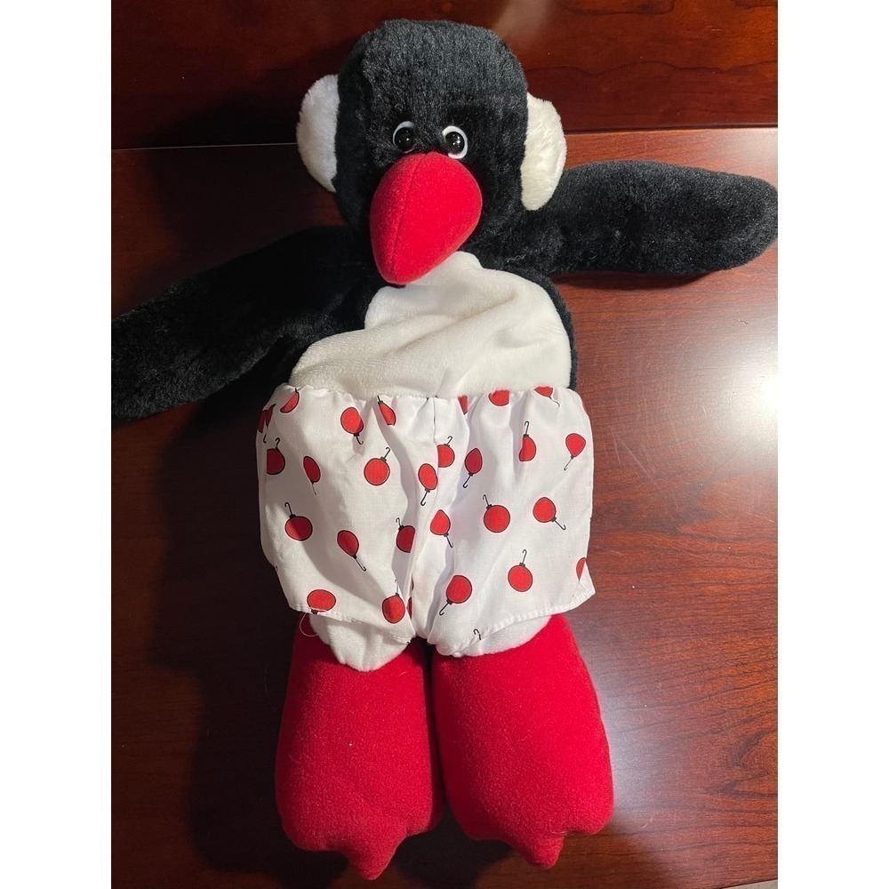 Doze Clothes Sweet Stuff Penguin Zippered Plush Bag Purse Vintage 1994